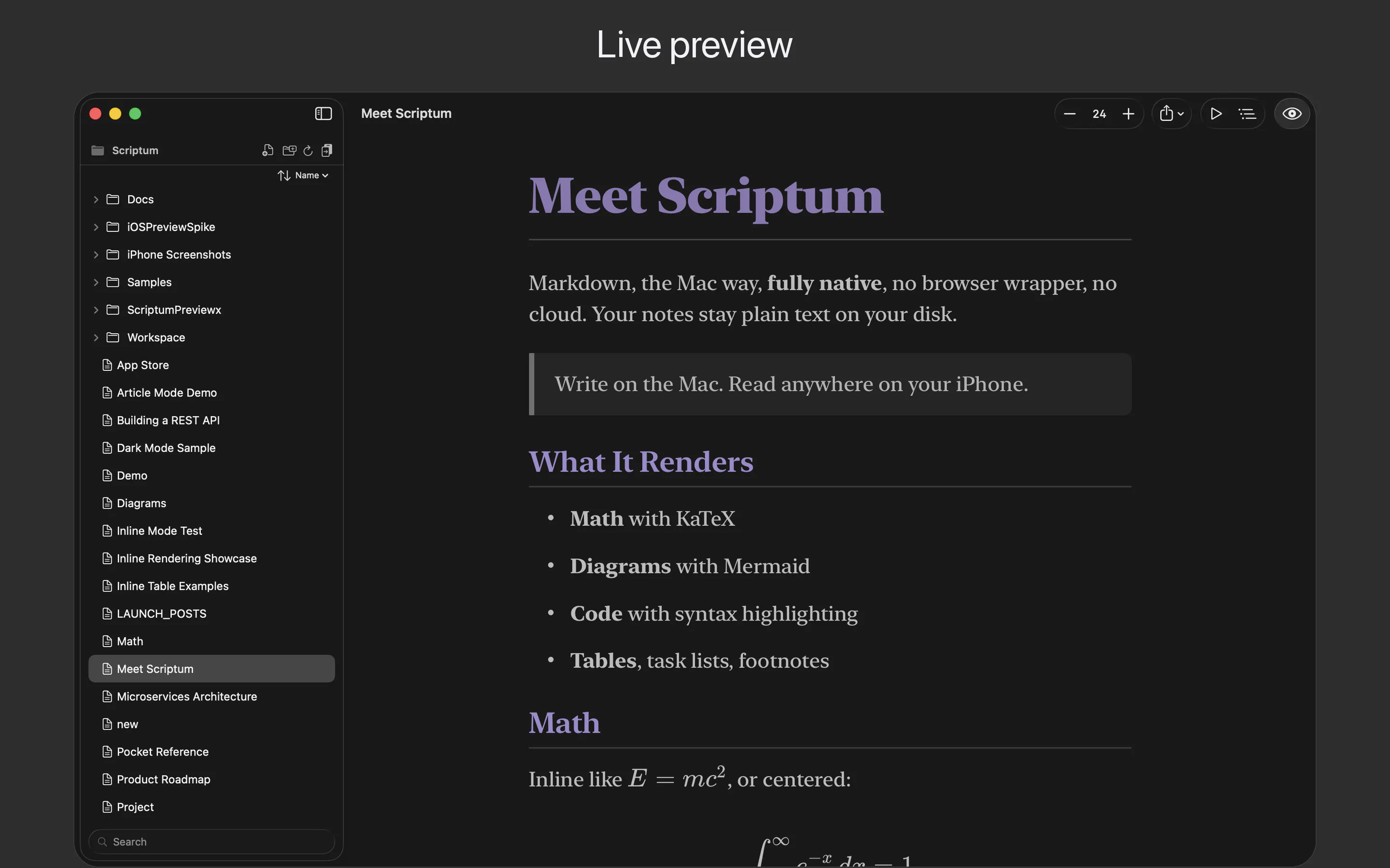Scriptum 2.0 screenshot