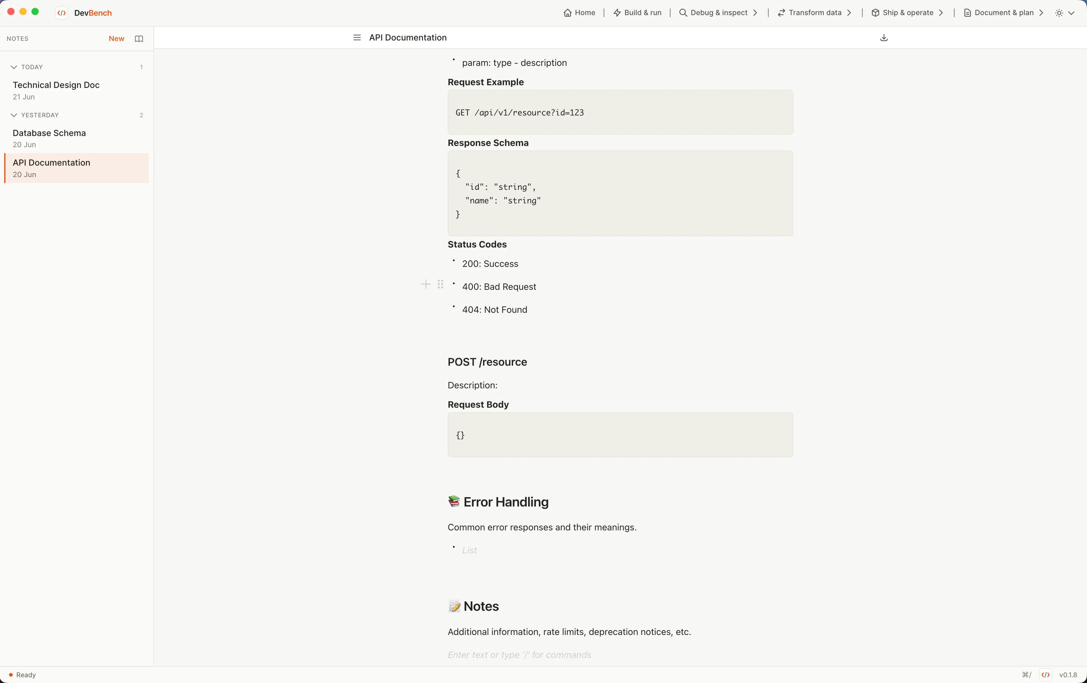 DevBench gallery image