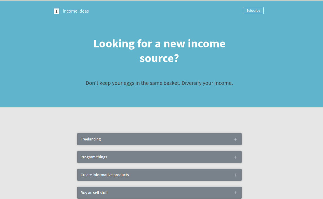 IncomeIdeas.space gallery image