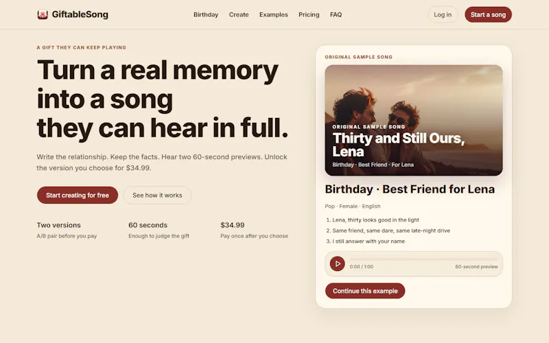 GiftableSong screenshot 3