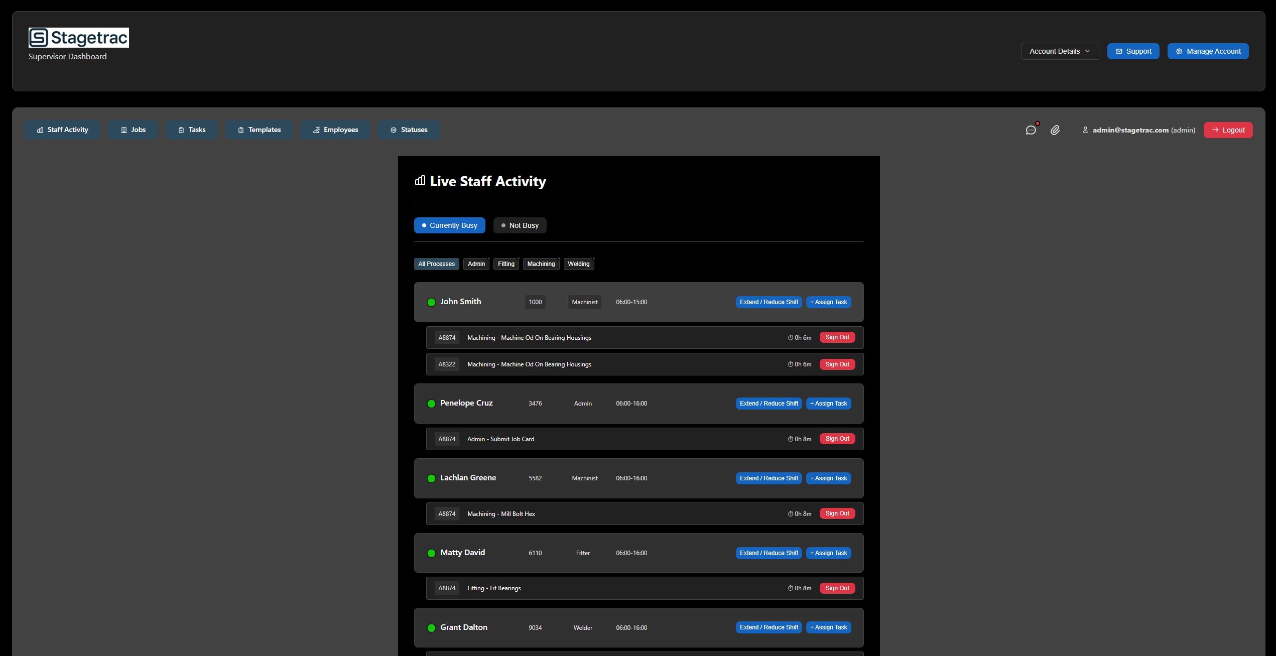 Stagetrac gallery image