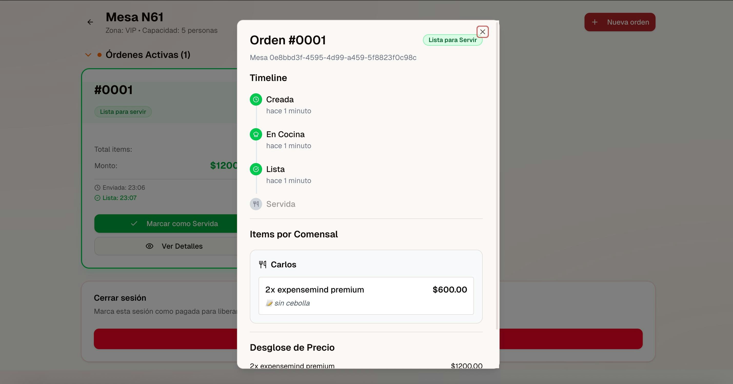 RestauranTop - Screenshot 4 showing product features and functionality