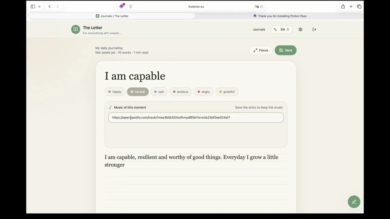 The Letter screenshot 1 (video preview)