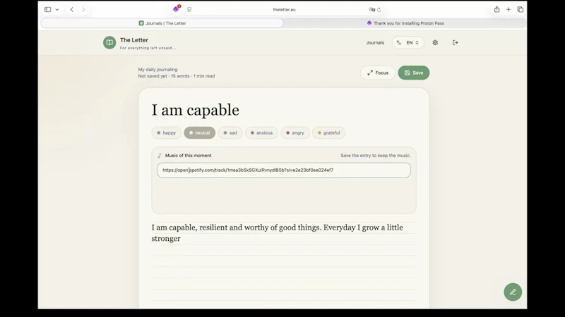 The Letter screenshot 1 (video preview)