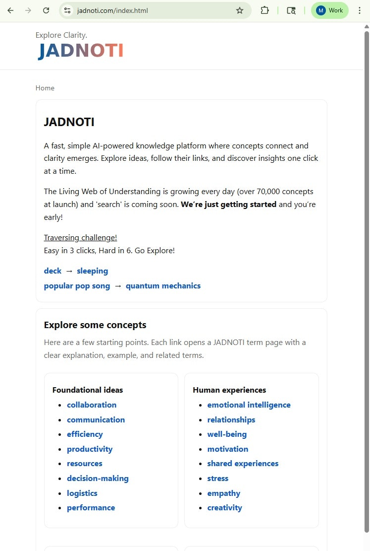 JADNOTI.com - Screenshot 2 showing product features and functionality