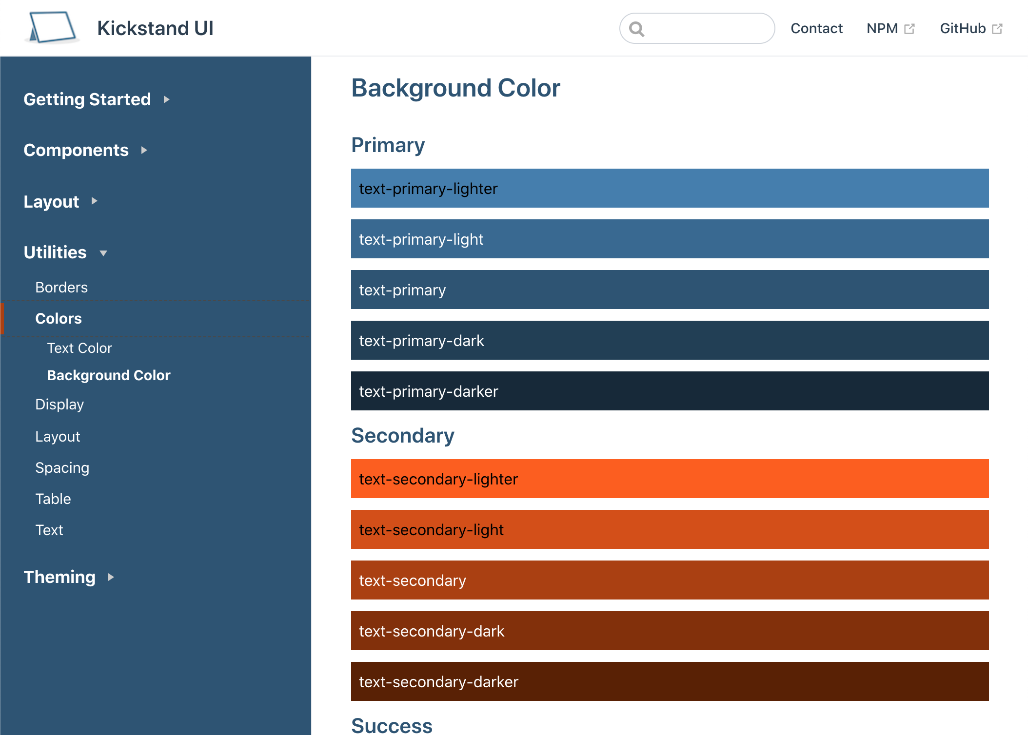 Kickstand UI gallery image