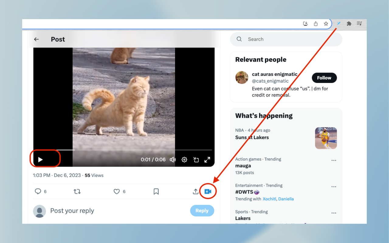 ตัวดาวน์โหลดวิดีโอ Twitter - ดาวน์โหลดวิดีโอฟรีและง่ายดายจาก Twitter ใน MP4 media 3