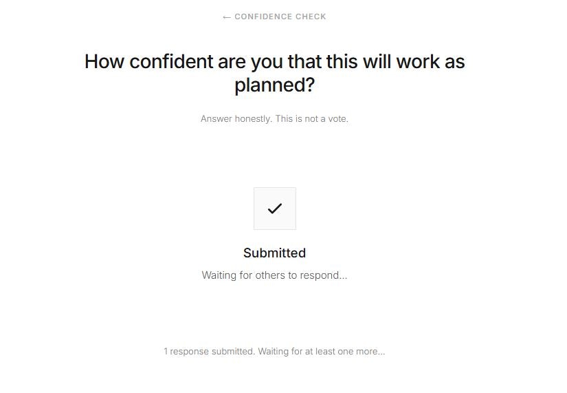 Confidence Check - Screenshot 3 showing product features and functionality