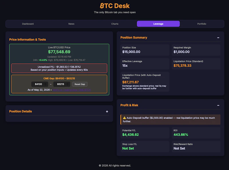 BTC Desk screenshot 4