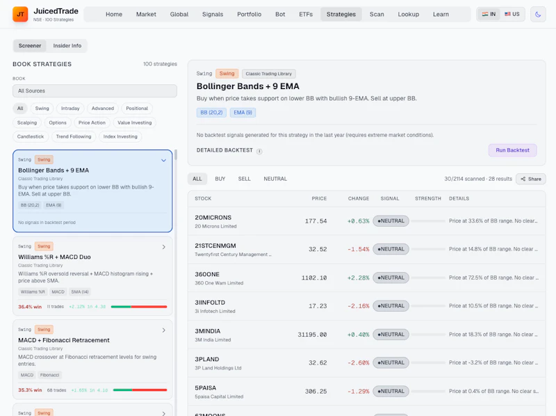 JuicedTrade Stock Screener screenshot 10