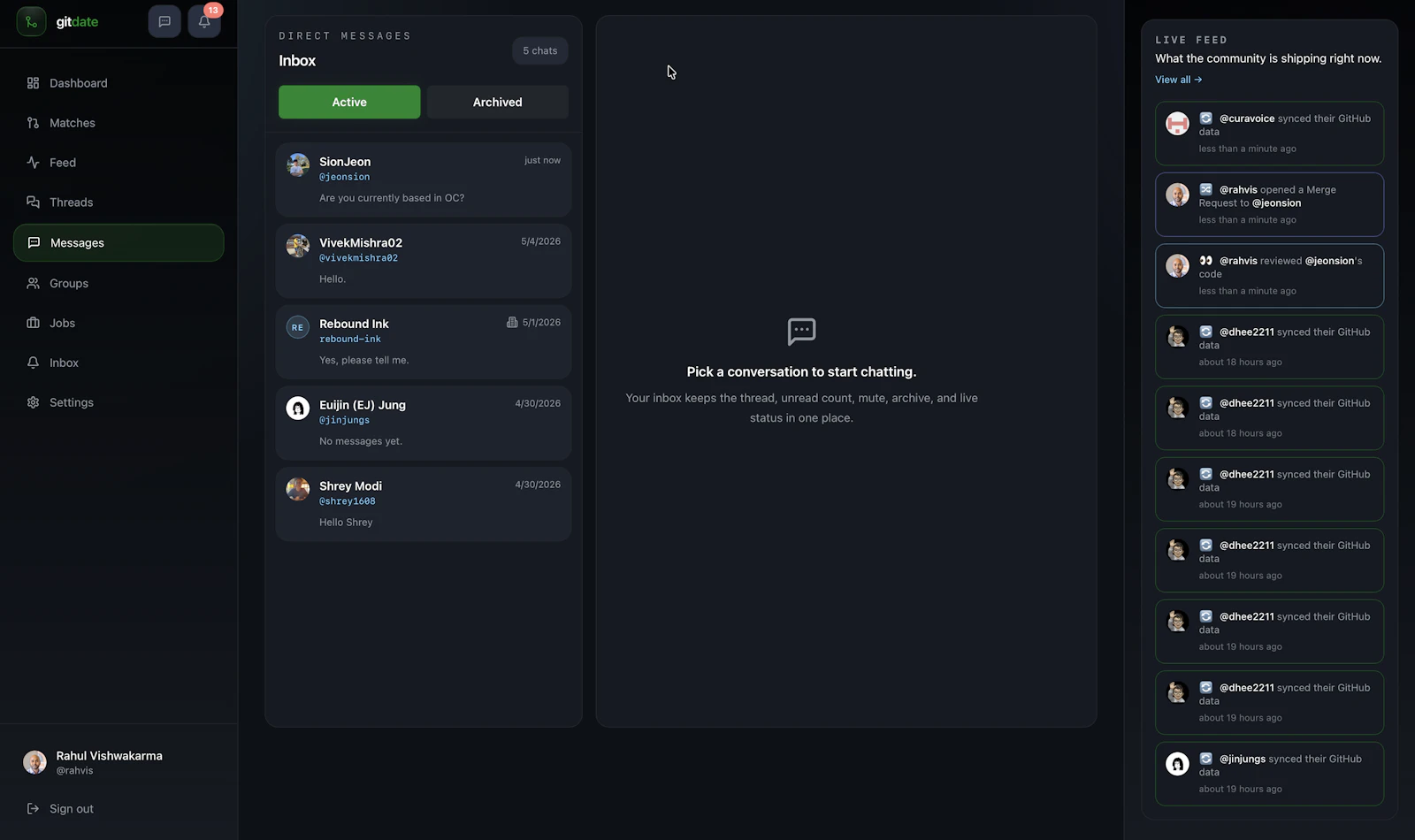 GitDate screenshot 3