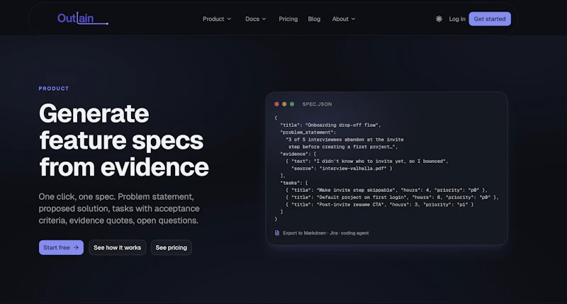 Outlain screenshot 2