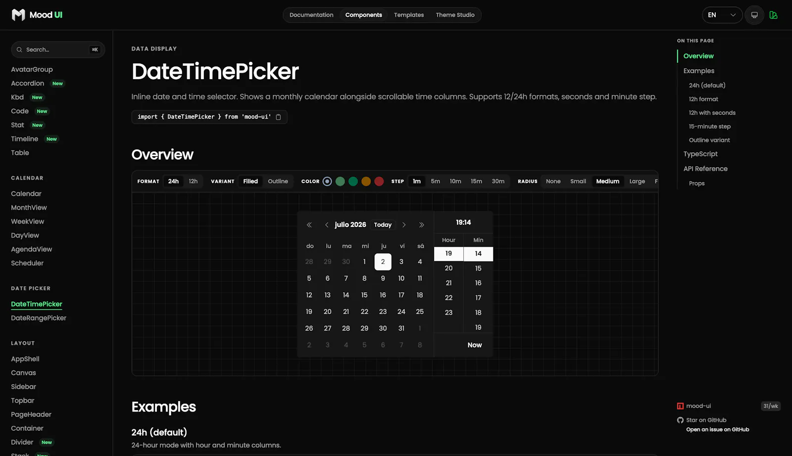 Mood UI screenshot 3