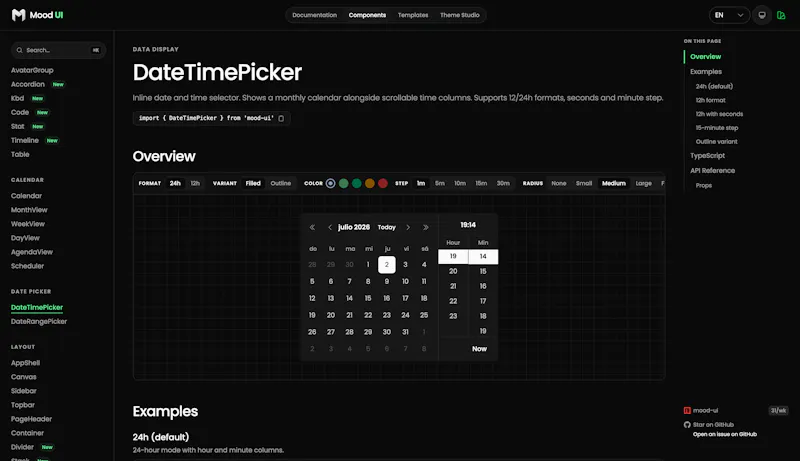 Mood UI screenshot 3