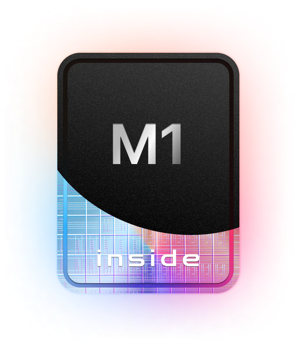 Mac Inside - holographic sticker media 2