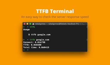 TTFB Terminal π¨βπ»π©βπ» gallery image