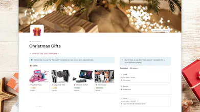 Notion "Christmas Gift" Template gallery image
