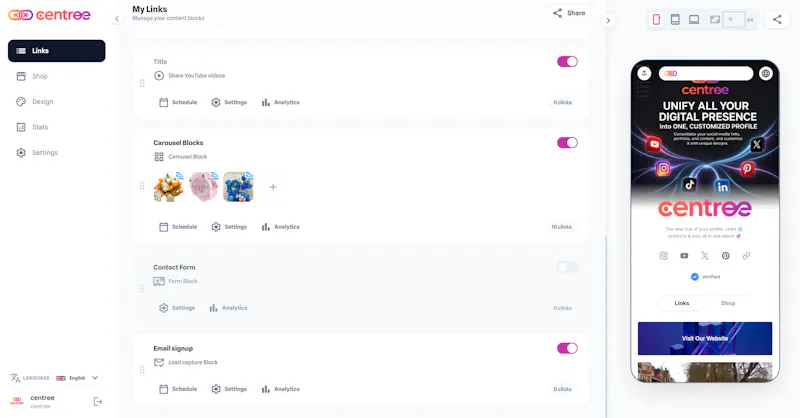 centree screenshot 2