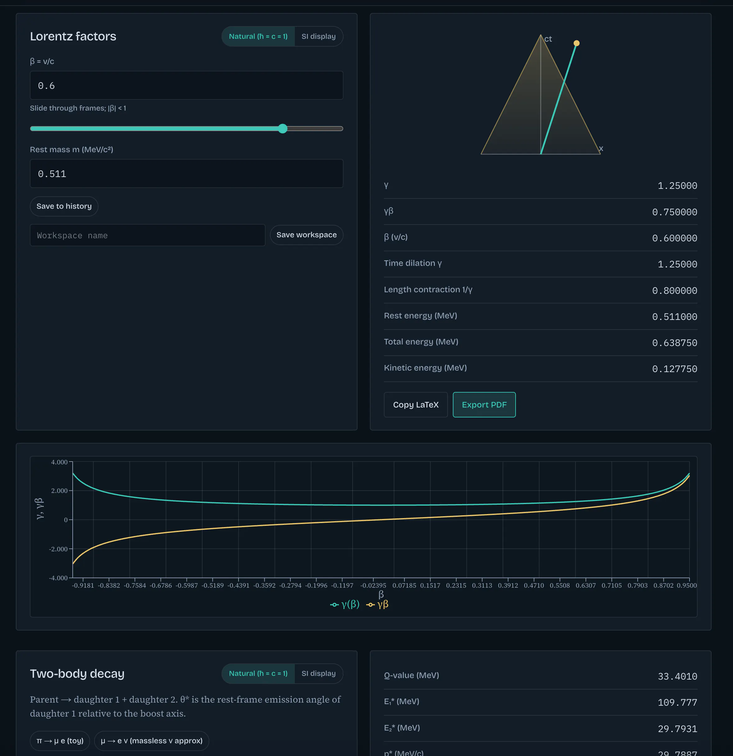 FrameCalc - physics compute with plots gallery image