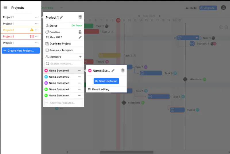 Simple Gantt screenshot 3