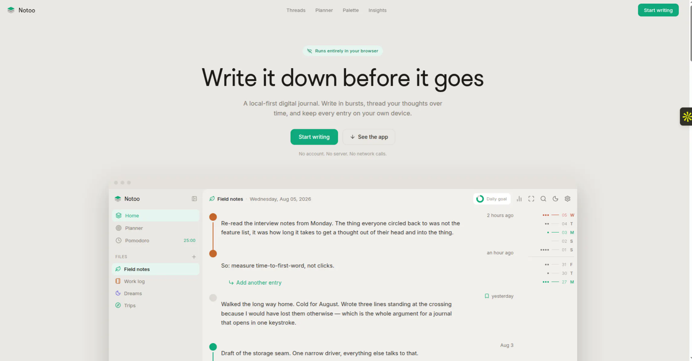 Notoo Journal  截图 2