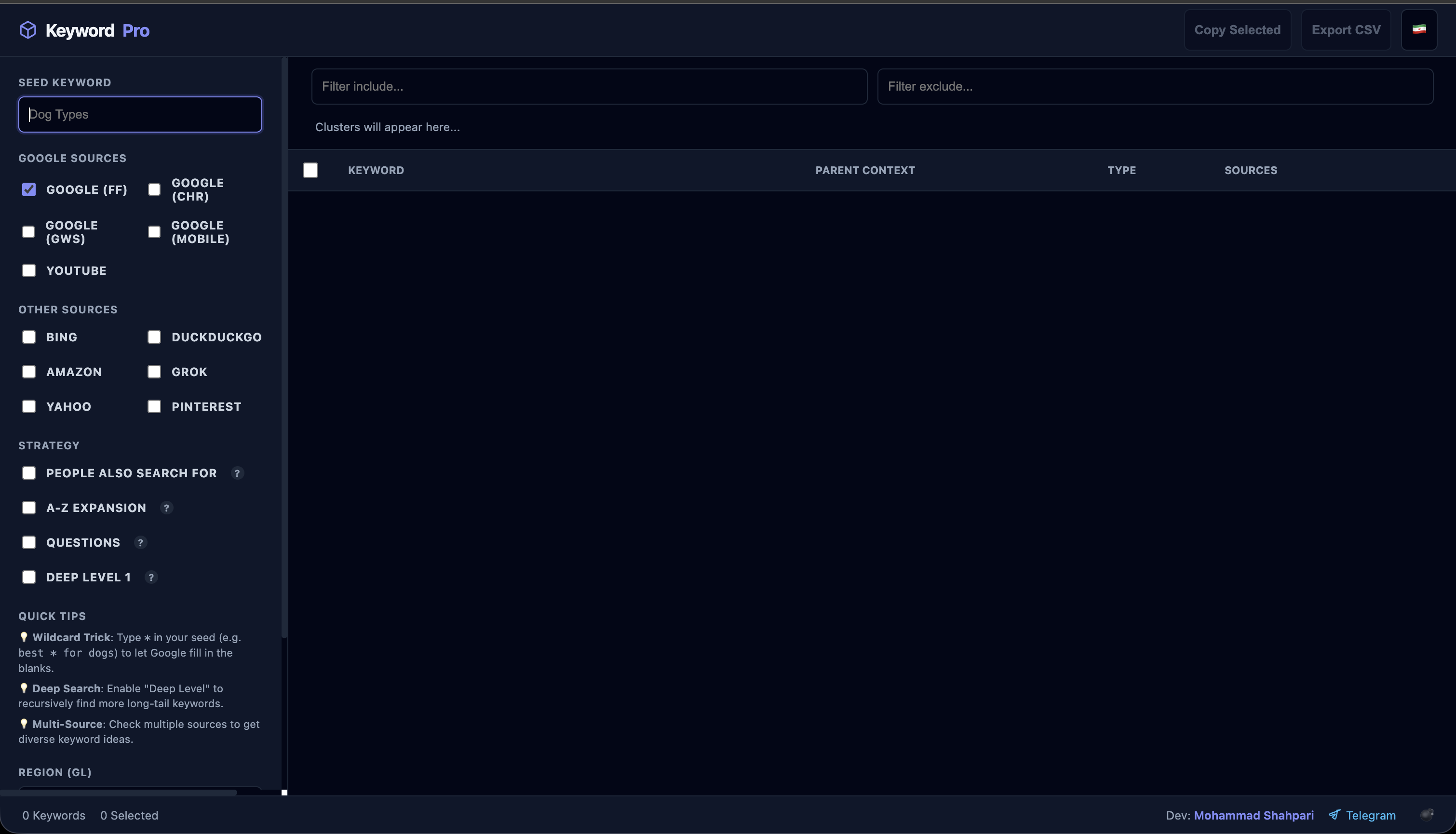 Free Seo Tools - Main product screenshot demonstrating key features and user interface