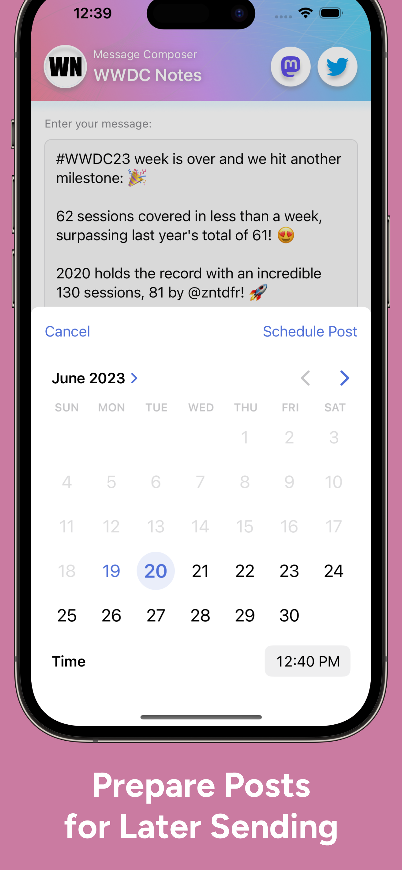 Twoot it! – Schedule Posts media 2