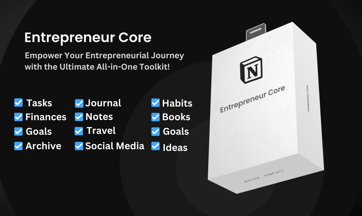 startuptile Entrepreneur Core-Notion template for modern entrepreneurs