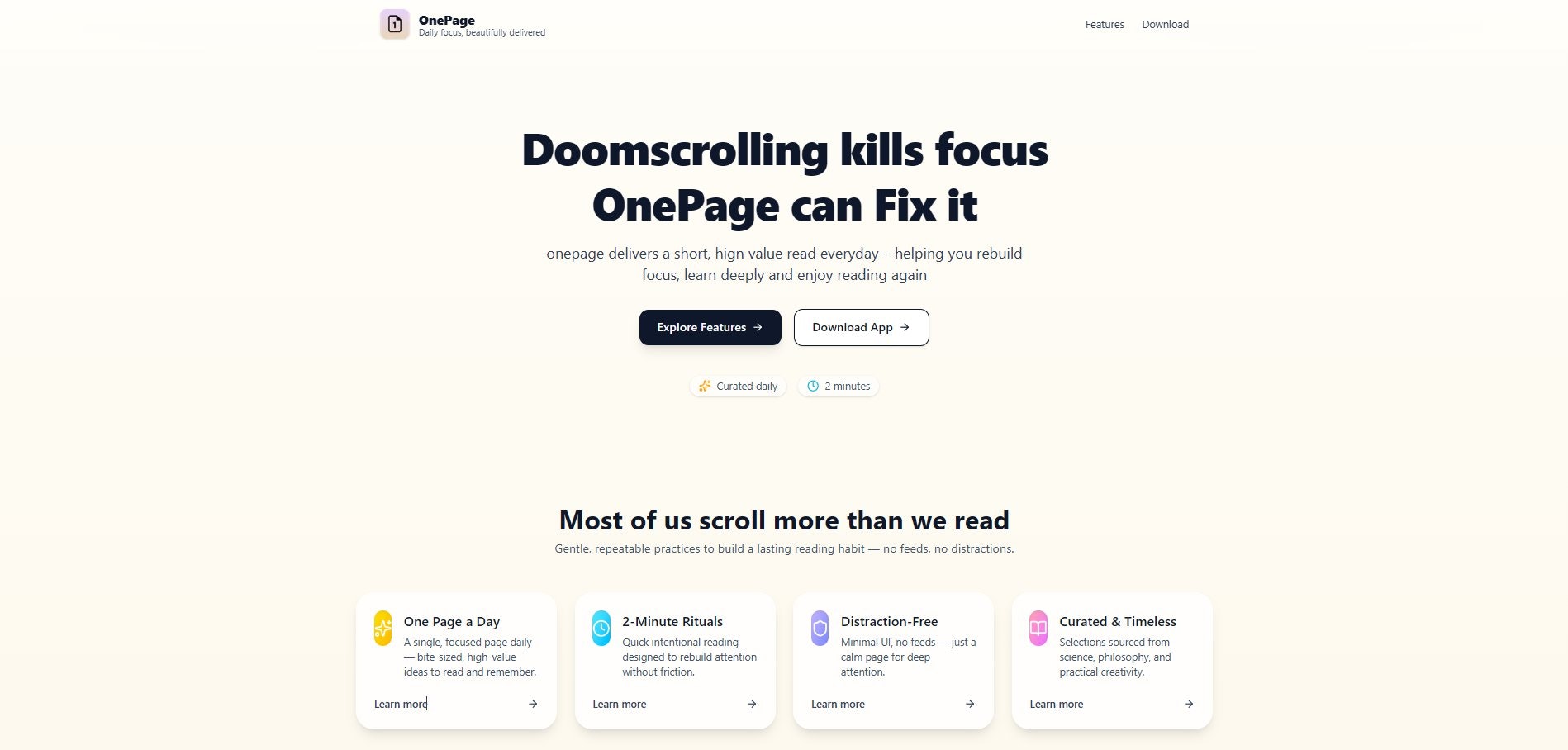 OnePage gallery image