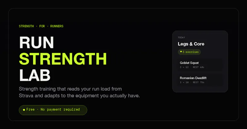 RunStrengthLab screenshot 1