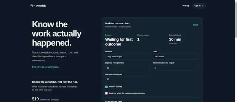 Keptick screenshot 4