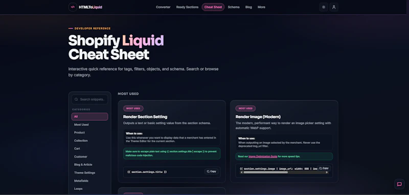 HTMLToLiquid Converter screenshot 4