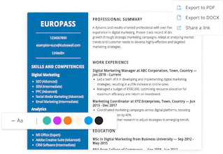KudosWall Europass CV Builder gallery image
