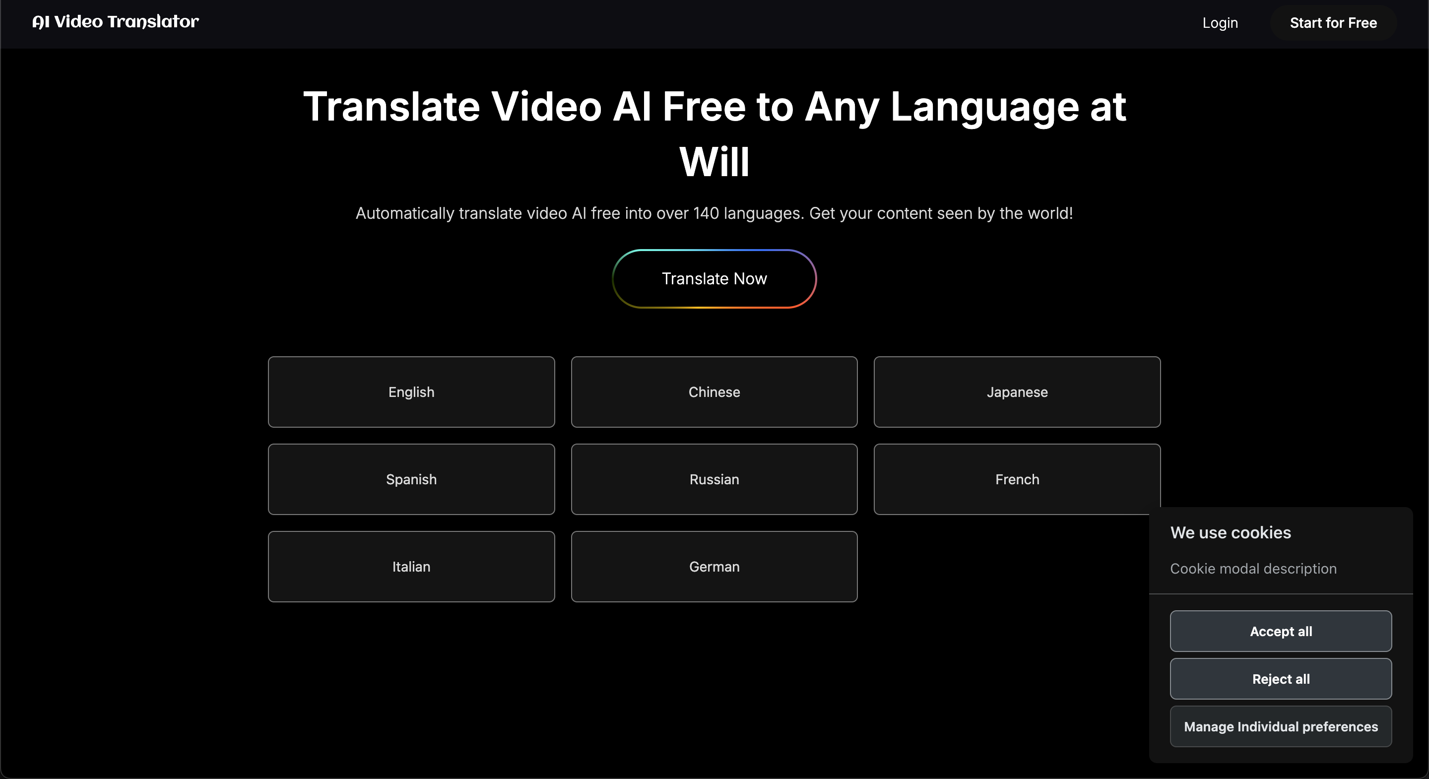 Translate video dan video dub dengan AI media 2