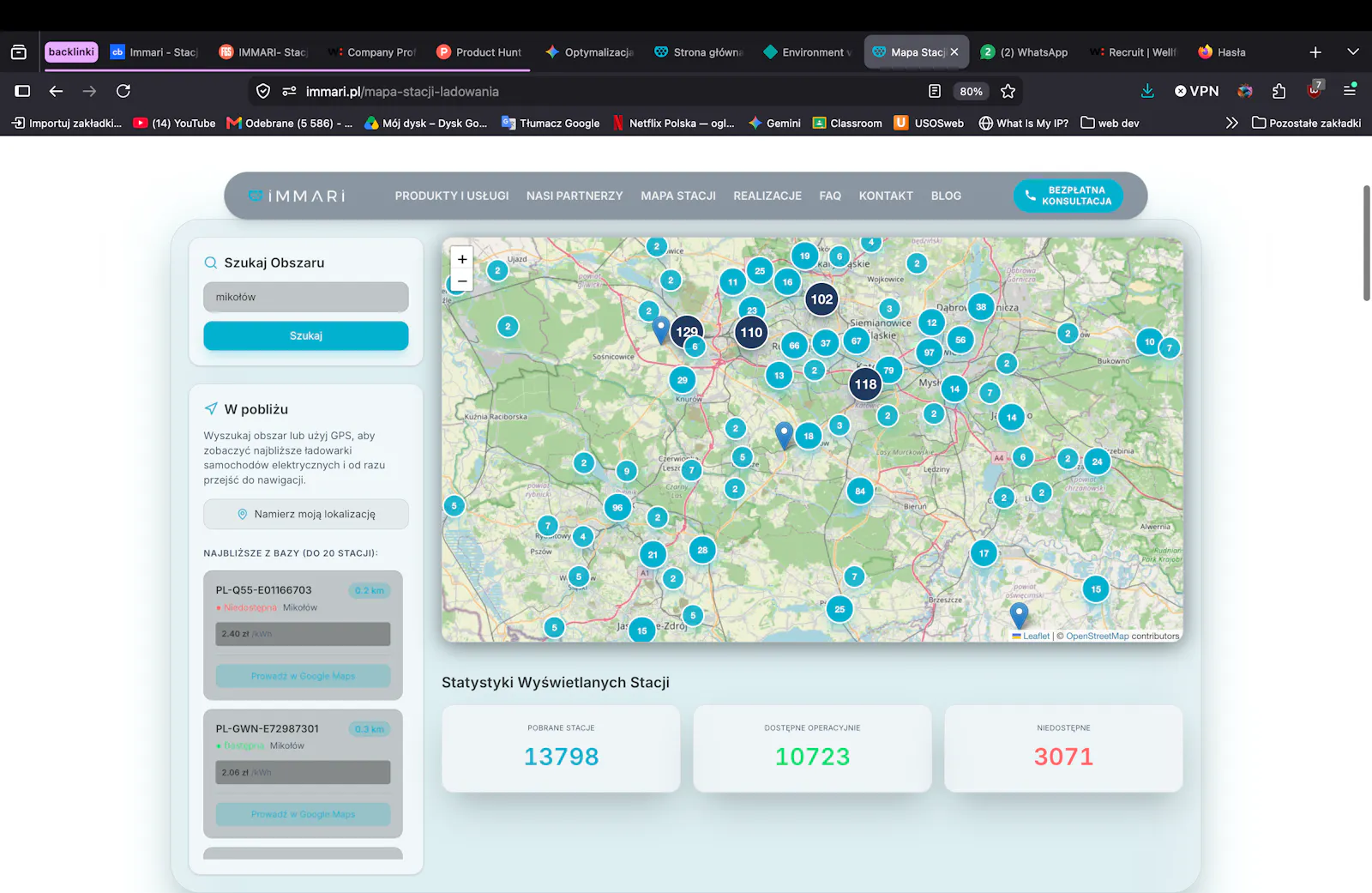 Immari - EV CHARGERS INTERACTIVE MAP screenshot 3