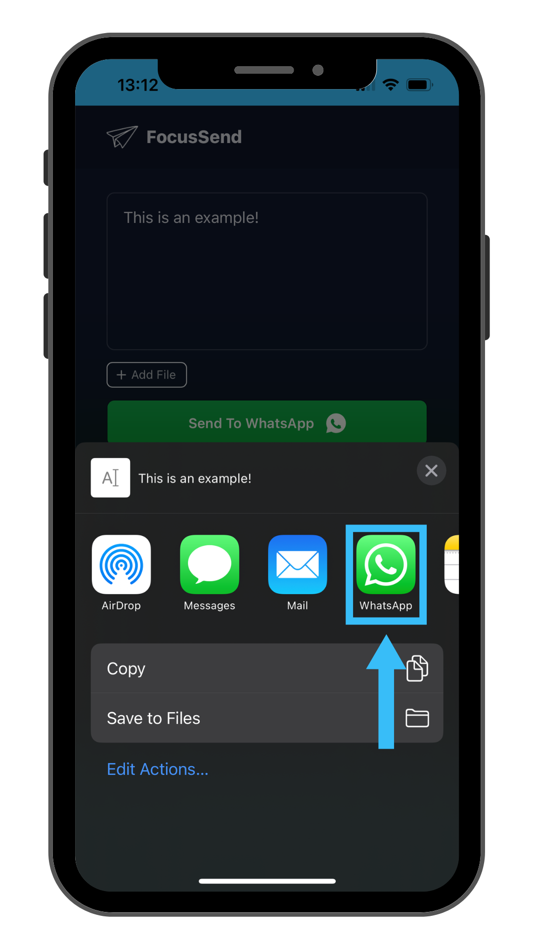 وسائط FOCUSSEND لـ WhatsApp - إرسال الرسائل دون أن يصرف انتباهي 2