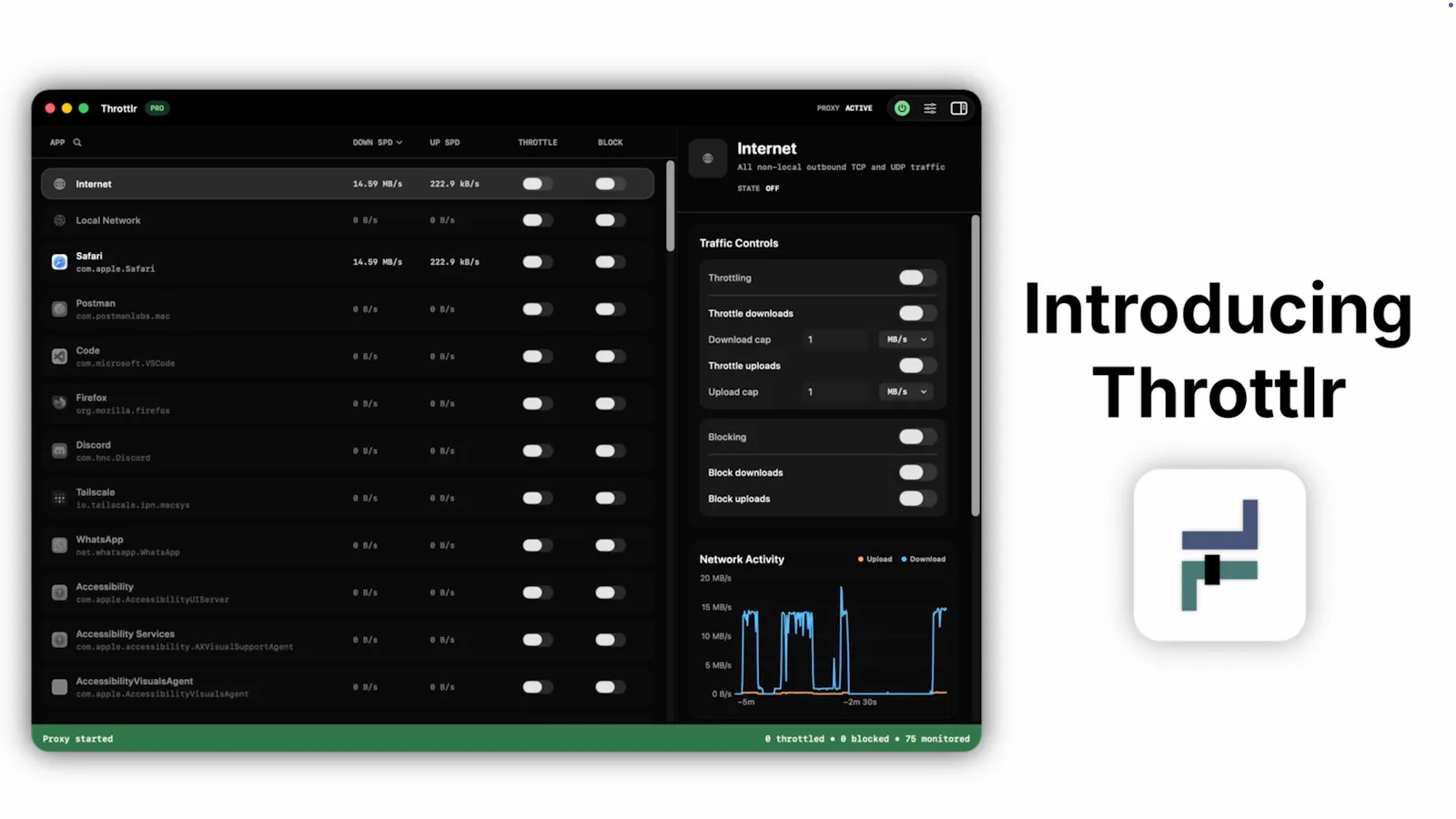 Throttlr screenshot 2