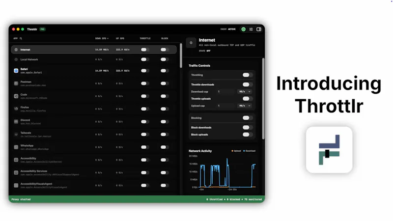 Throttlr screenshot 2