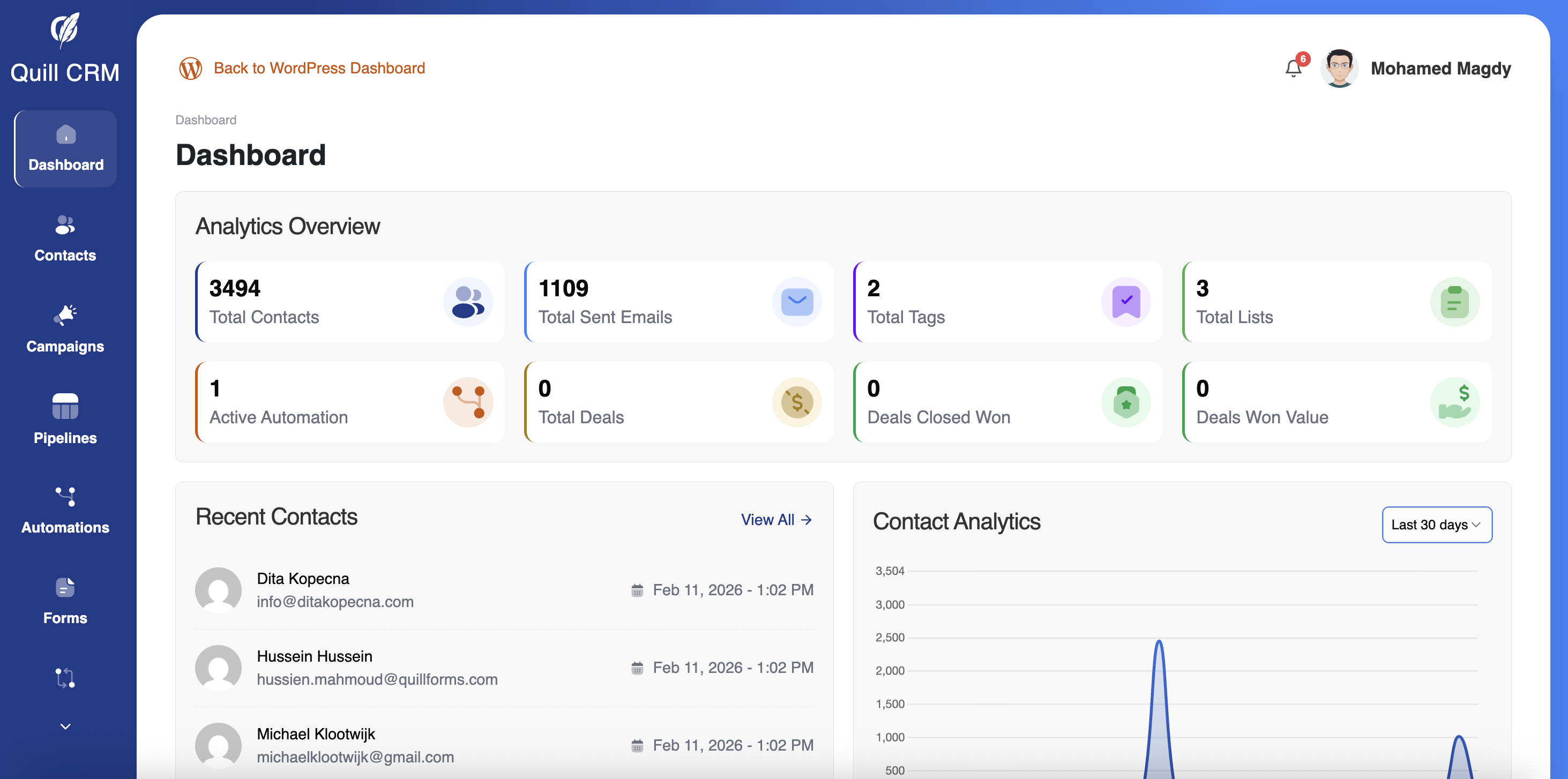 Quill CRM gallery image