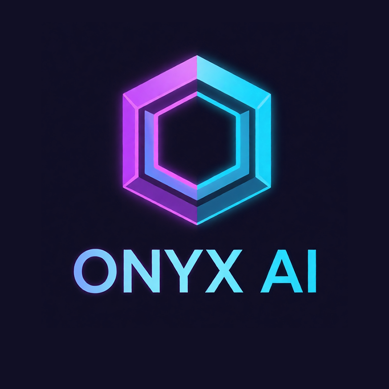 ONYX AI Matte V2 - Product Hunt launch logo and brand identity