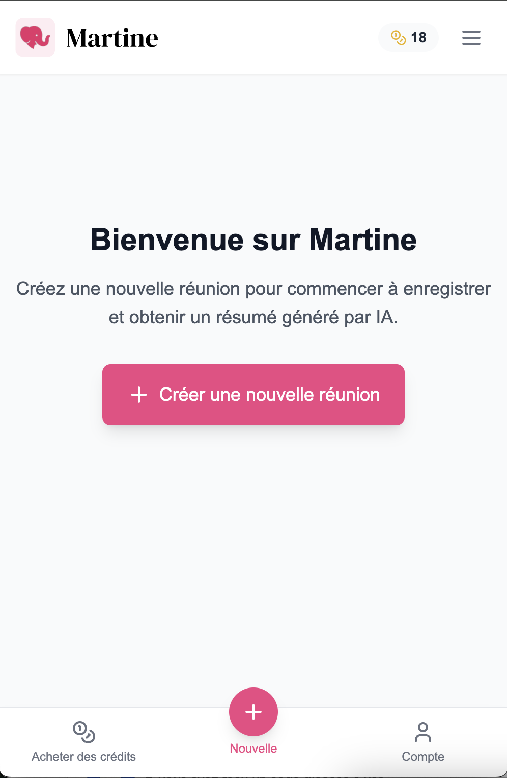 Martine - Records en verkrijgt een rapport van de fysieke bijeenkomst media 1