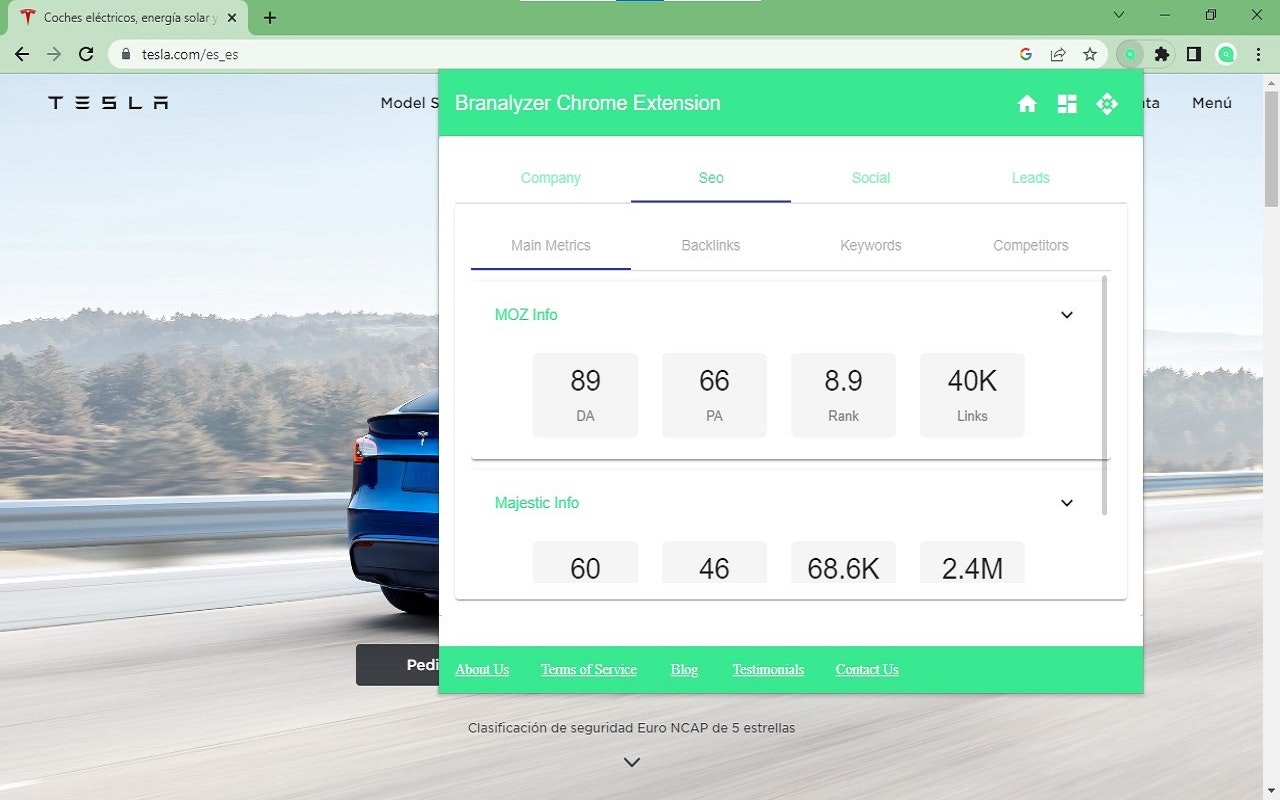 De instant analyzer van Branalyzer Brand media 10