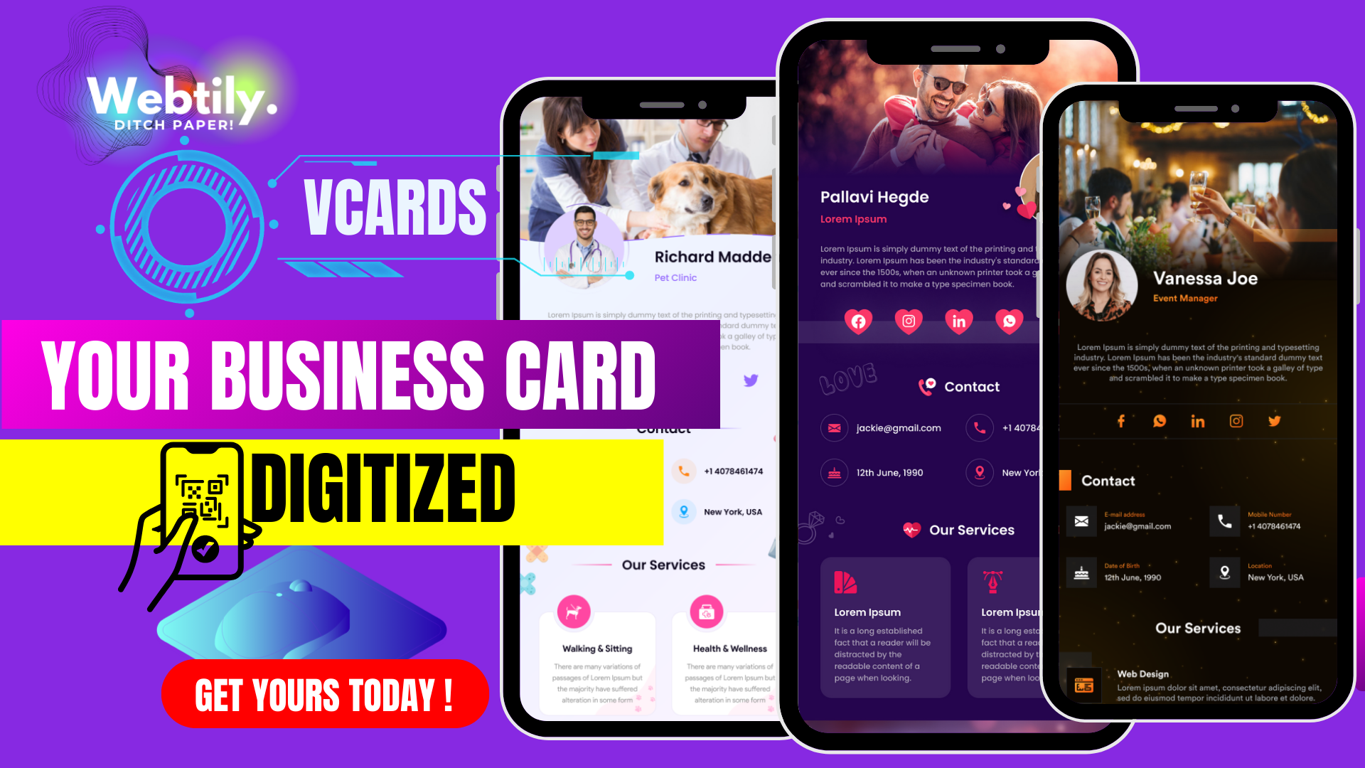 Média Webtily - cartes de visite numériques premium - Partagez vos informations sur les produits et services en 1 clic 2