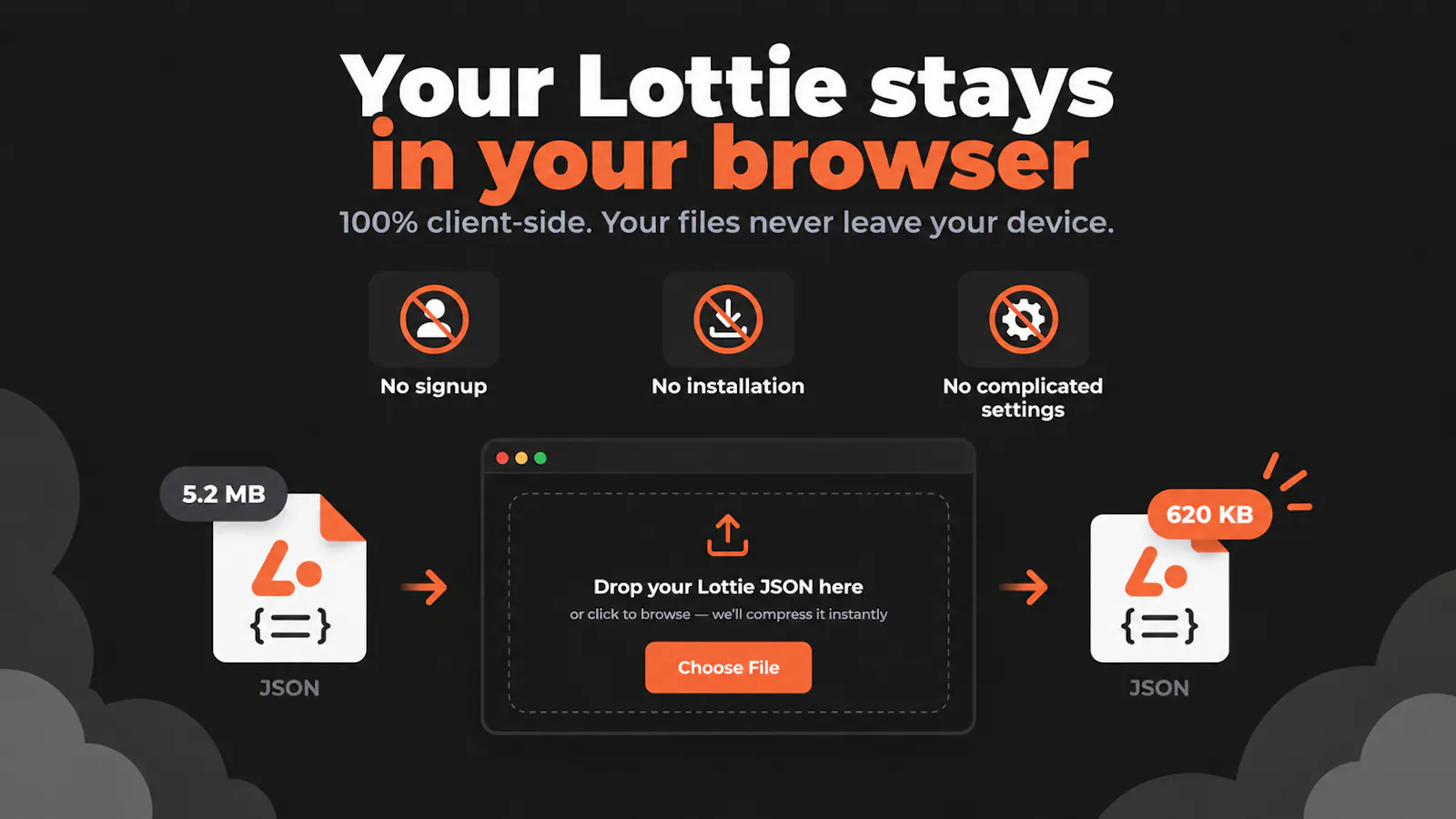 Lottie File Compressor screenshot 5