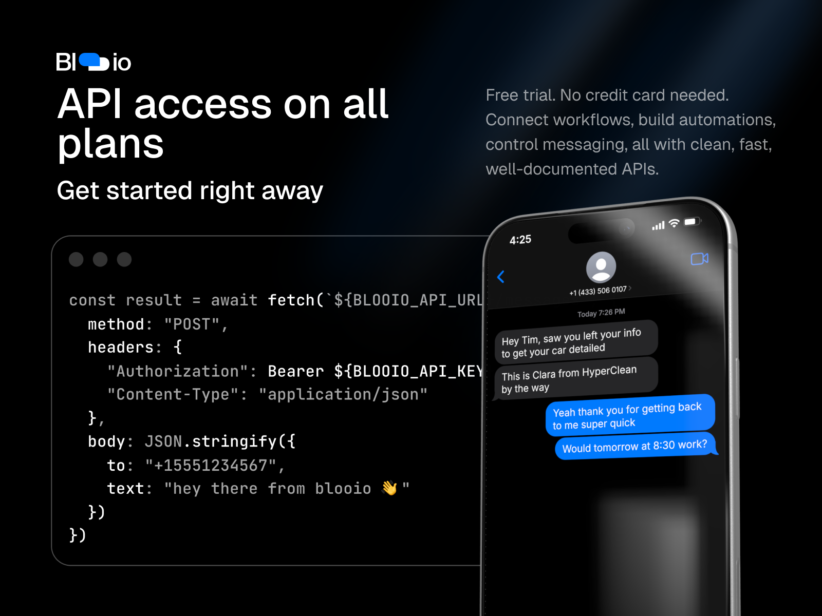Blooio - Screenshot 2 showing product features and functionality