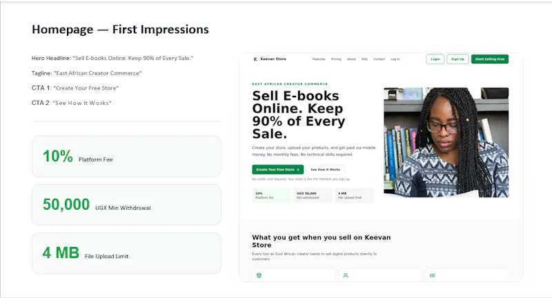 Keevan Store Open To East Africa screenshot 3