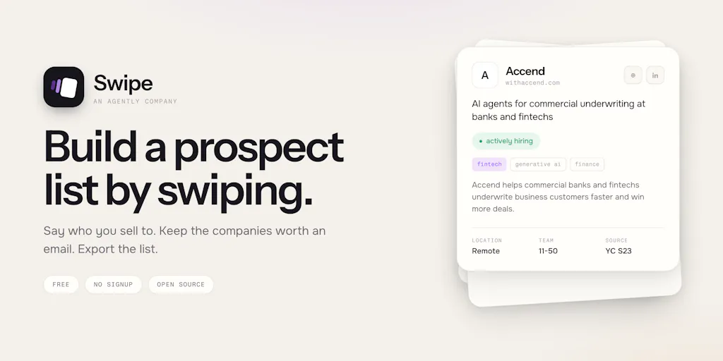 Swipe
