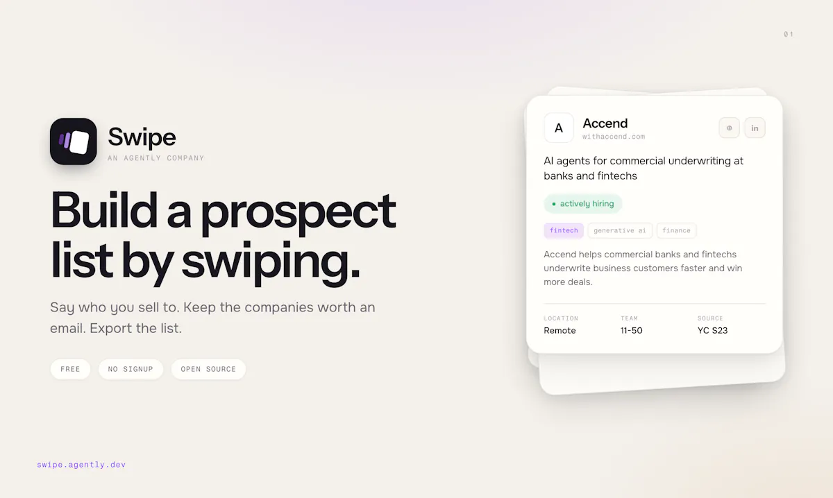 Swipe
