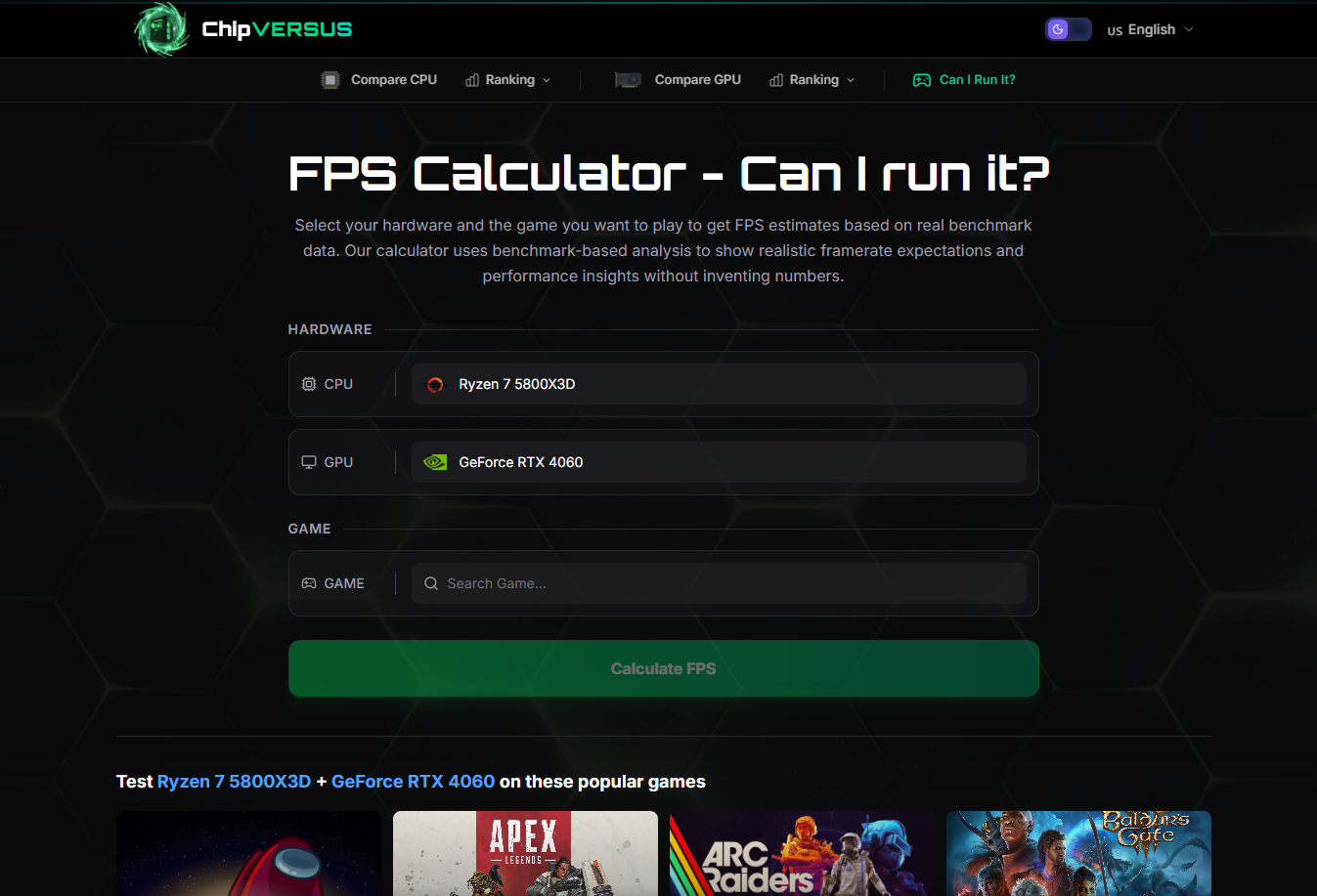 ChipVERSUS – Compare CPUs, GPUs & FPS gallery image