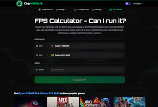 ChipVERSUS ā Compare CPUs, GPUs & FPS gallery image